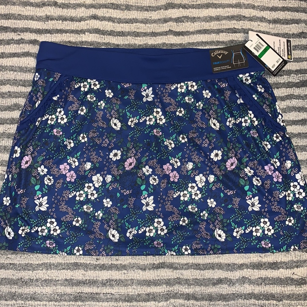Callaway Women’s Golf Skirt Skort Blue Floral Large